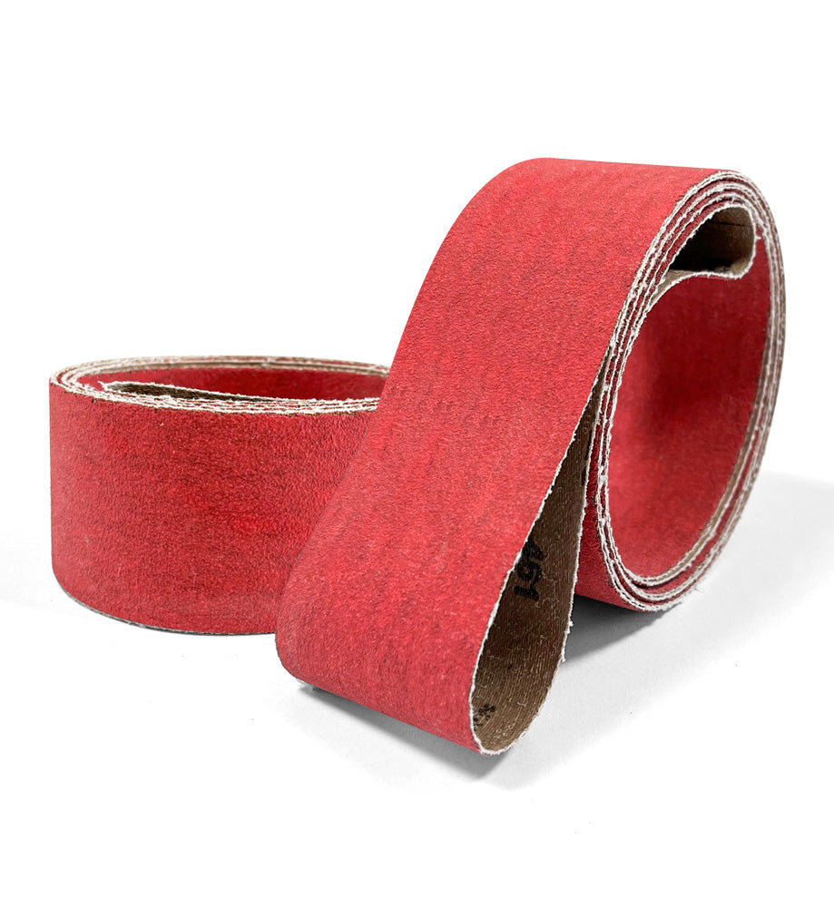 VSM Abrasives Ceramic XK870X Sanding Belt 60 80 Grit Red X-Polyester