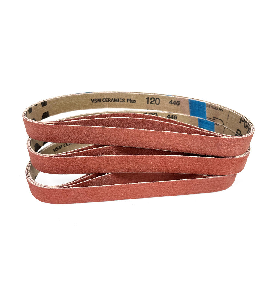 VSM Abrasives Ceramic XK880Y Sanding Belt 60 80 Grit Red-brown Y-Polyester Very robust