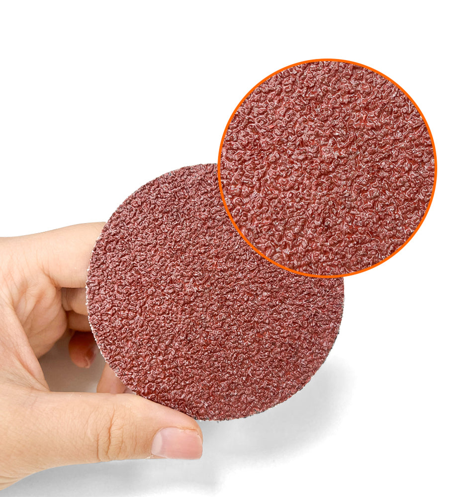 5pcs Each Of 36 60 80 Grits With 1/4" Shank Pad Holder, 2 Inch 50mm Aluminum Oxide Quick Change Discs Set, For Surface Prep Strip Grind Polish Finish Burr Rust Paint Removal