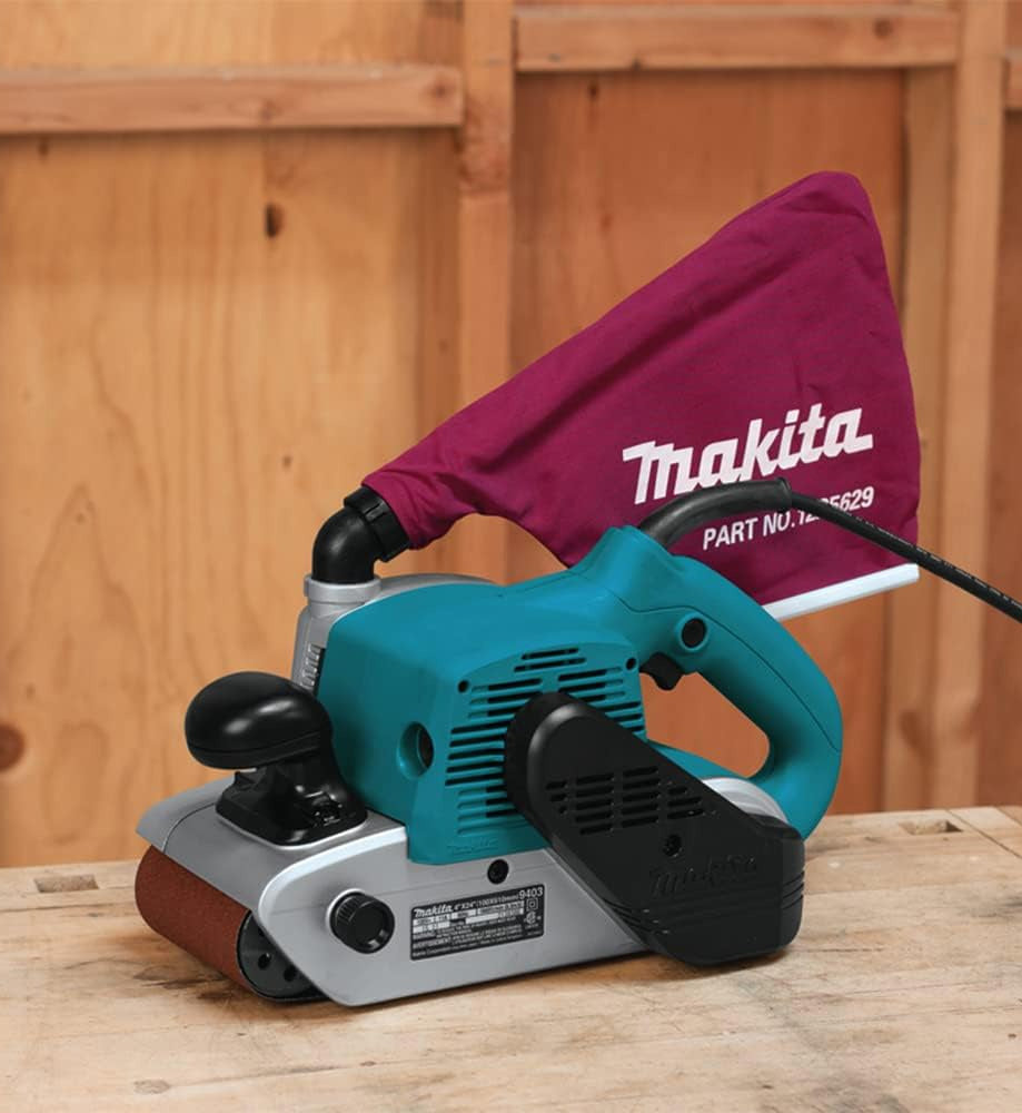 Makita M9403B 4" x 24" Belt Sander, with Variable Speed , Blue