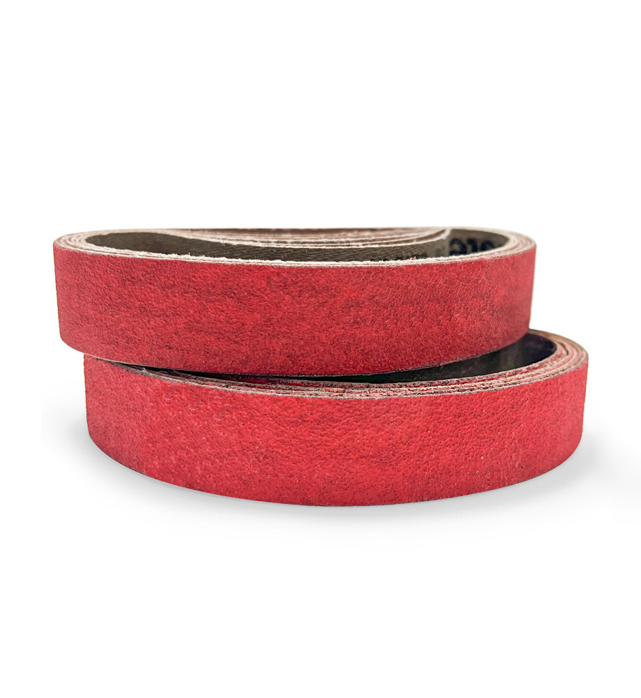 VSM Abrasives Ceramic XK870X Sanding Belt 60 80 Grit Red X-Polyester