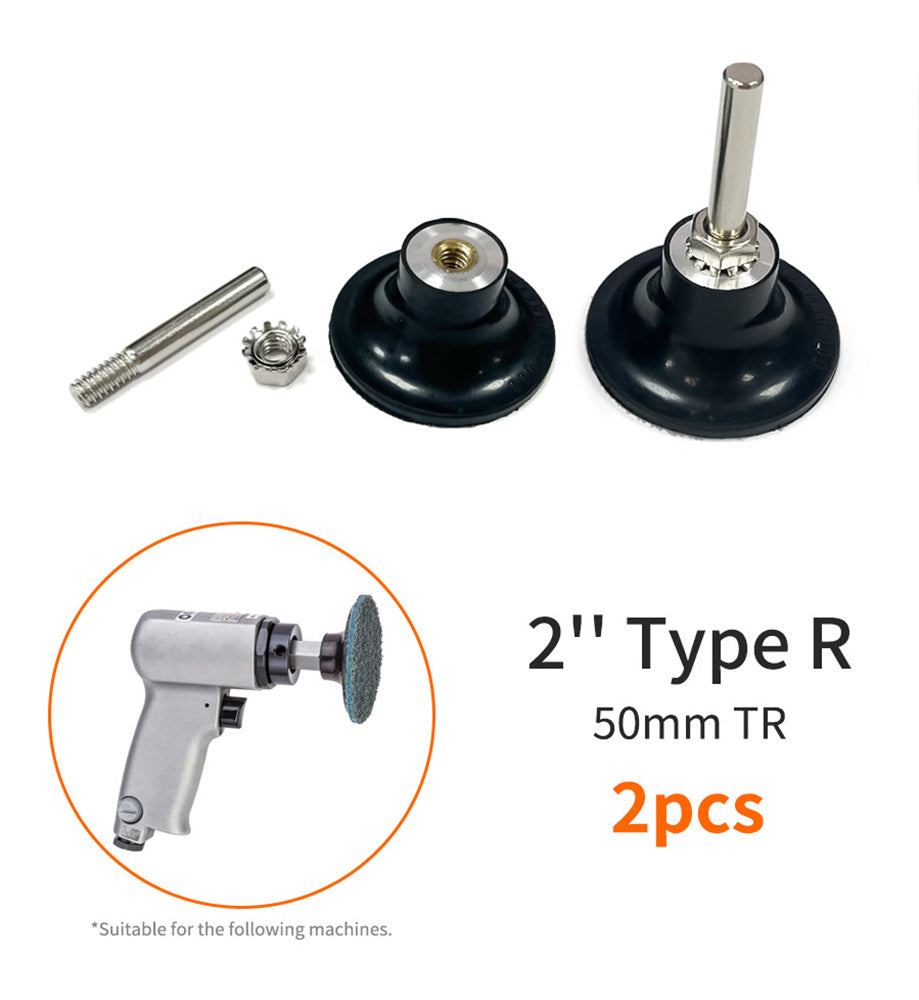 Type R Pad Holder For Quick Change Discs With 1/4'' Shank Is Compatible With Sanding, Polishing, Surface Preparation/prep, And Other Disc Consumables Which Have The Type R Style Button.