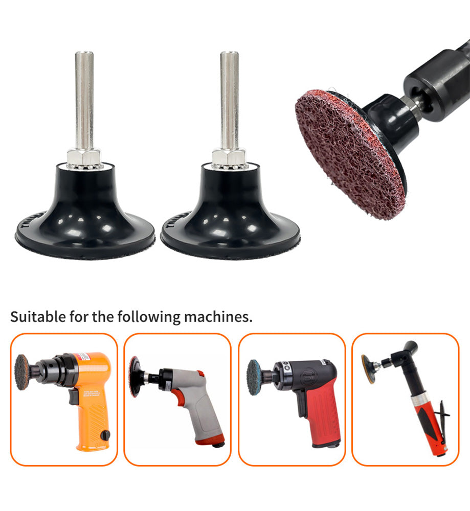 Type R Pad Holder For Quick Change Discs With 1/4'' Shank Is Compatible With Sanding, Polishing, Surface Preparation/prep, And Other Disc Consumables Which Have The Type R Style Button.