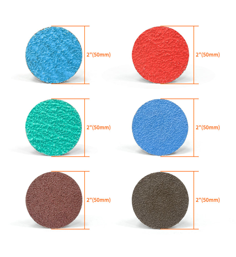 2 inch Quick Change Discs 30Pcs Sanding Discs 1Pcs 1/4'' Holder, Surface Conditioning Discs, for Die Grinder Surface Prep Strip Grind Polish Finish Burr Rust Paint Removal