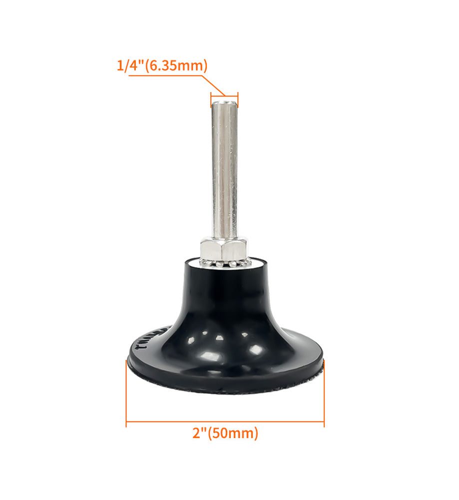 Type R Pad Holder For Quick Change Discs With 1/4'' Shank Is Compatible With Sanding, Polishing, Surface Preparation/prep, And Other Disc Consumables Which Have The Type R Style Button.